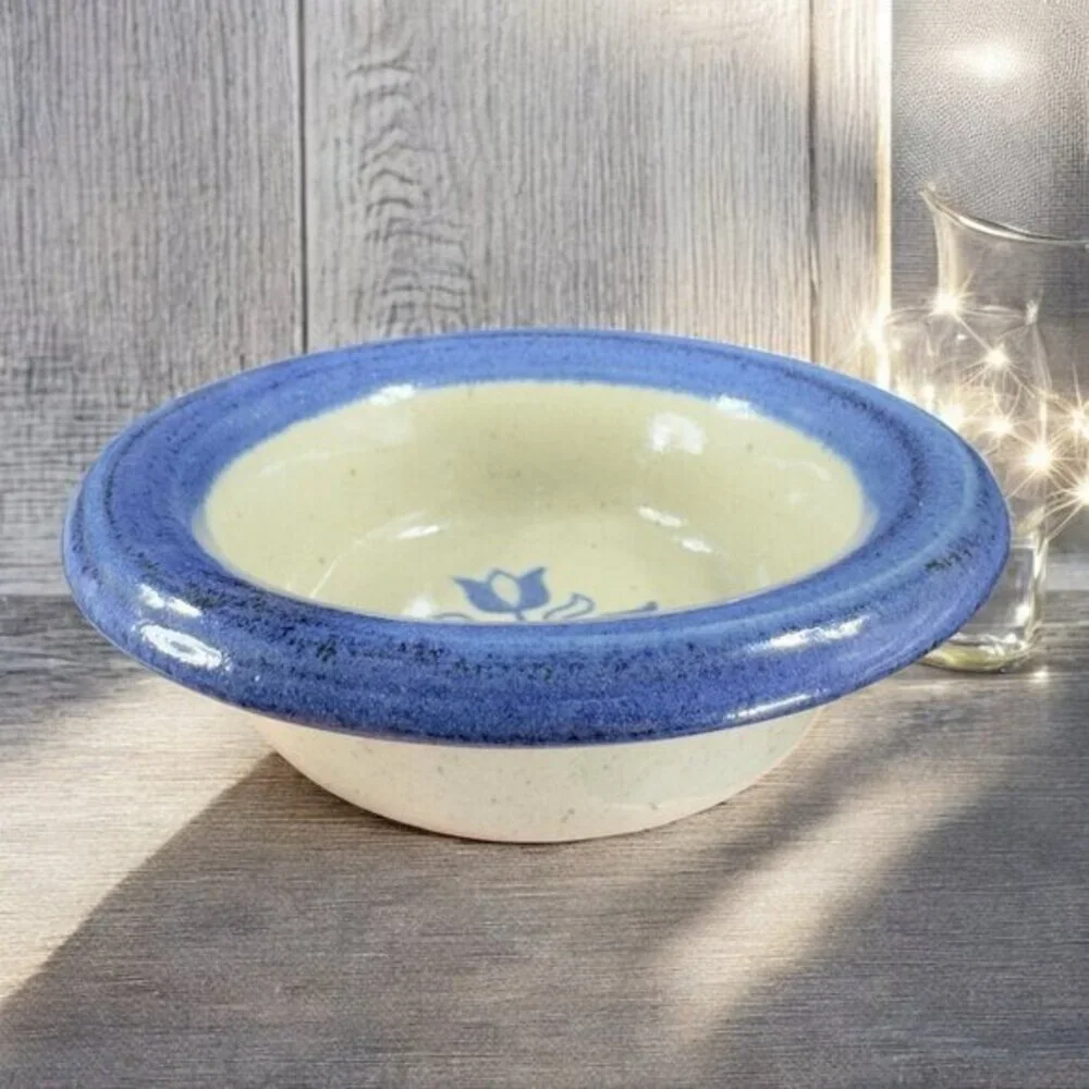 1996 Brinker Pots Pottery Snack Bowl Dish Stoneware Heavy Single Bowl Dish VTG‎